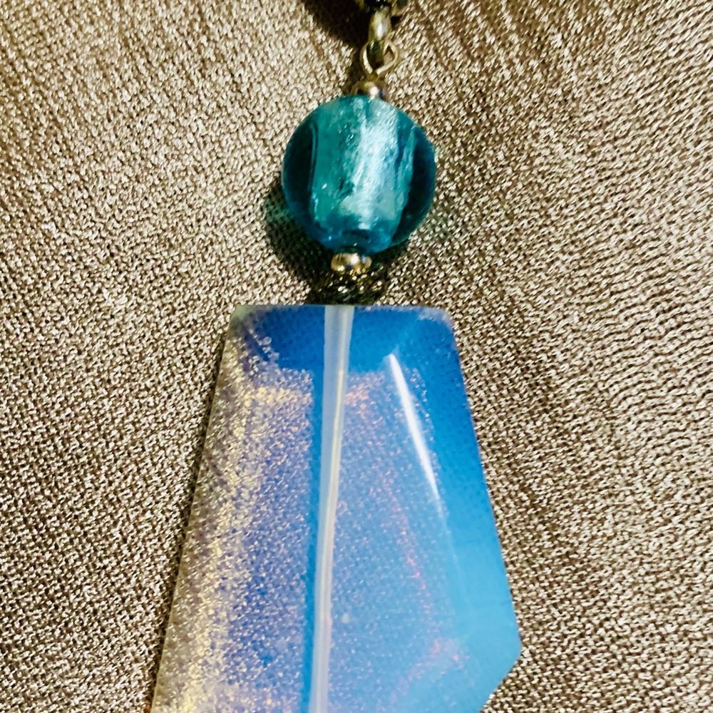 Opalescent ‘Sea Opal’ Pendant